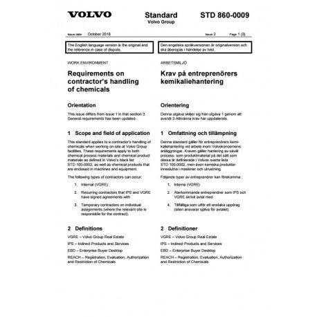 VOLVO STD 860-0009 0