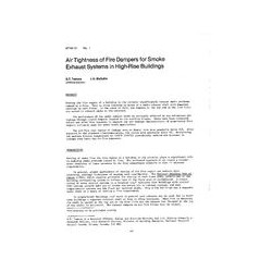 AT-84-12-1 -- Air Tightness of Fire Dampers for Smoke Exhaust Systems in High-Rise Buildings