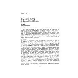 AT-84-03-3 -- Evaporative Cooling in Nontraditional Climates