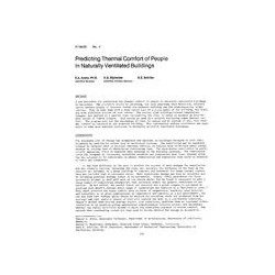 AT-84-05-4 -- Predicting Thermal Comfort of People in Naturally Ventilated Buildings