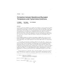 AT-84-20-3 -- Comparison between Operative and Equivalent Temperature under Typical Indoor Conditions