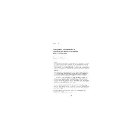 TO-82-06-2 -- The Dynamic Performance of a Discharge Air-Temperature System with a P-I Controller