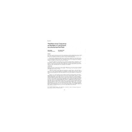 TO-2711 -- The Effect of Air Turbulence on the Rate of Frost Growth on a Horizontal Flat Plate