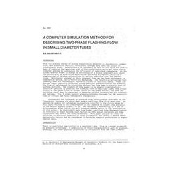 CI-2637 -- A Computer Simulation Method for Describing Two-Phase Flashing Flow in Small Diameter Tubes