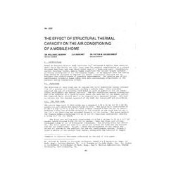 CI-2650 -- The Effect of Structural Thermal Capacity on the Air Conditioning of a Mobile Home