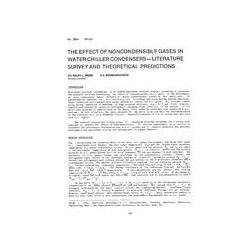 LA-2564 (RP-225) -- The Effect of Noncondensible Gases in Water Chiller Condensers-Literature Survey and Theoretical Predictions