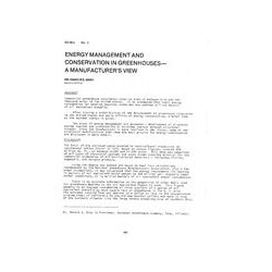 DV-80-02-2 -- Energy Management and Conservation in Greenhouses--A Manufacturer&x27;s View