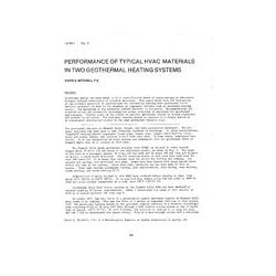 LA-80-07-3 -- Performance of Typical HVAC Materials in Two Geothermal Heating Systems