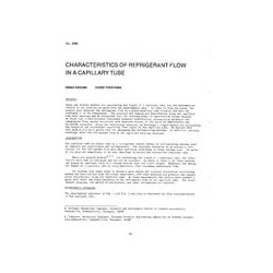 2586 -- Characteristics of Refrigerant Flow in a Capillary Tube