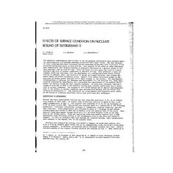 BO-2378 -- Effects of Surface Condition on Nucleate Boiling of Refrigerant-11