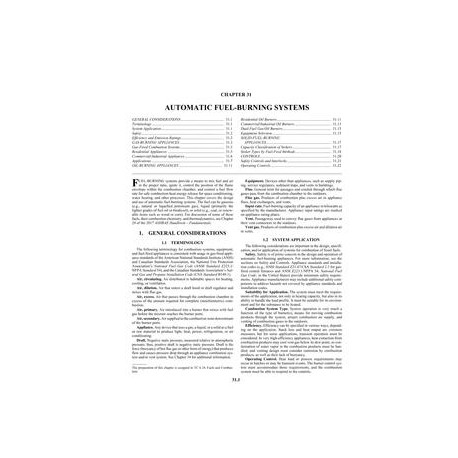 S31 -- Automatic Fuel-Burning Systems (SI)