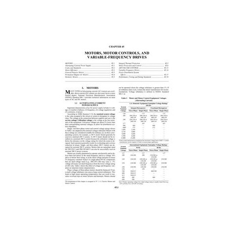 S45 -- Motors, Motor Controls, and Variable-Speed Drives (I-P)