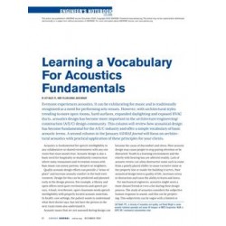 Engineer&x27;s Notebook: Learning a Vocabulary for Acoustics Fundamentals