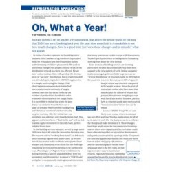 Refrigeration Applications: Oh, What a Year!