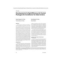 OR-10-036 -- Development of a High-Efficiency Air Cooled Packaged Air-Conditioner for Data Centers