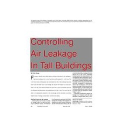 Controlling Air Leakage in Tall Buildings