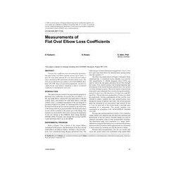 CH-09-006 (RP-1319) -- Measurements of Flat Oval Elbow Loss Coefficients