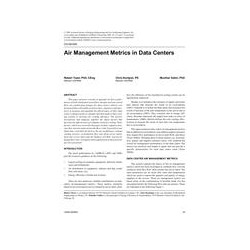 CH-09-009 -- Air Management Metrics in Data Centers