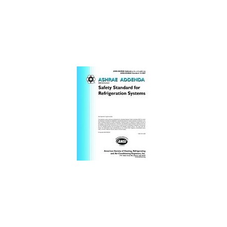 ASHRAE 15-2007 Addenda a, b, c, d, e