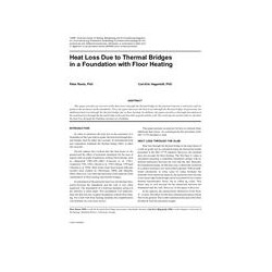 Heat Loss Due to Thermal Bridges in a Foundation with Floor Heating