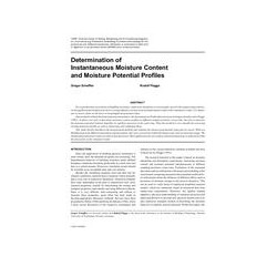 Determination of Instantaneous Moisture Content and Moisture Potential Profiles