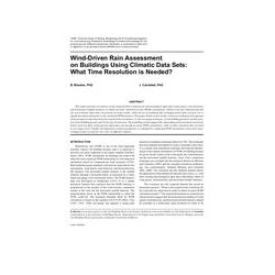 Wind-Driven Rain Assessment on Buildings Using Climatic Data Sets: What Time Resolution is Needed?