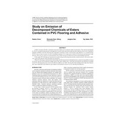 Study on Emission of Decomposed Chemicals of Esters Contained in PVC Flooring and Adhesive