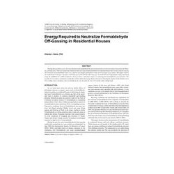 Energy Required to Neutralize Formaldehyde Off-Gassing in Residential Houses