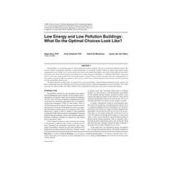 Low Energy and Low Pollution Buildings: What Do the Optimal Choices Look Like?