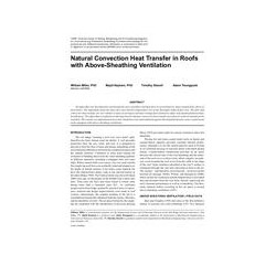 Natural Convection Heat Transfer in Roofs with Above-Sheathing Ventilation