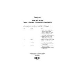 ASME B16.34-2009 Supplement