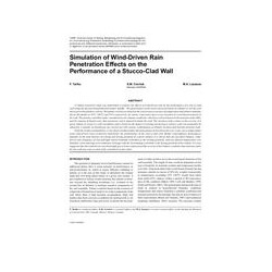 Simulation of Wind-Driven Rain Penetration Effects on the Performance of a Stucco-Clad Wall