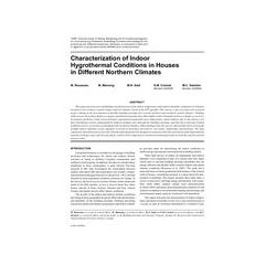 Characterization of Indoor Hygrothermal Conditions in Houses in Different Northern Climates