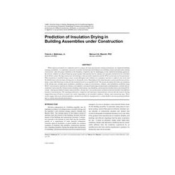 Prediction of Insulation Drying in Building Assemblies under Construction