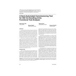 DA-07-040 A Semi-Automated Commissioning Tool for VAV Air-Handling Units: Functional Test Analyzer