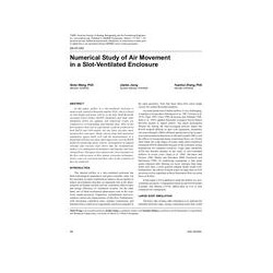 DA-07-042 Numerical Study of Air Movement in a Slot-Ventilated Enclosure