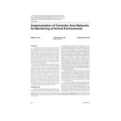 DA-07-043 Implementation of Controller Area Networks for Monitoring of Animal Environments