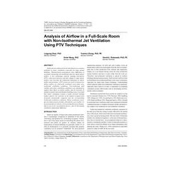 DA-07-044 Analysis of Airflow in a Full-Scale Room with Non-Isothermal Jet Ventilation Using PTV Techniques