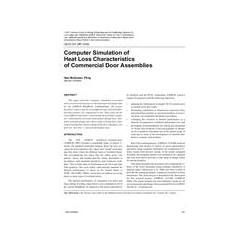 LB-07-027 -- Computer Simulation of Heat Loss Characteristics of Commercial Door Assemblies