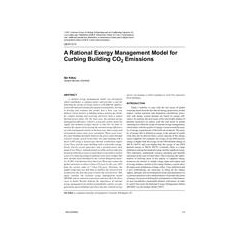 LB-07-013 -- A Rational Exergy Management Model for Curbing Building CO2 Emissions