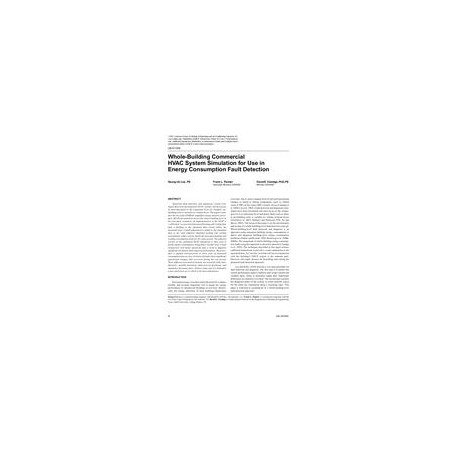 LB-07-005 -- Whole-Building Commercial HVAC System Simulation for Use in Energy Consumption Fault Detection