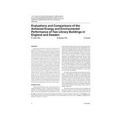 LB-07-002 -- Evaluations and Comparisons of the Achieved Energy and Environmental Performance of Two Library Buildings in Englan