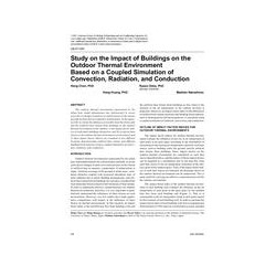 LB-07-050 -- Study on the Impact of Buildings on the Outdoor Thermal Environment Based on a Coupled Simulation of Convection, Ra