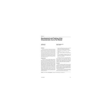 AN-04-03-1 â Development and Testing of the Characteristic Curve Fan Model